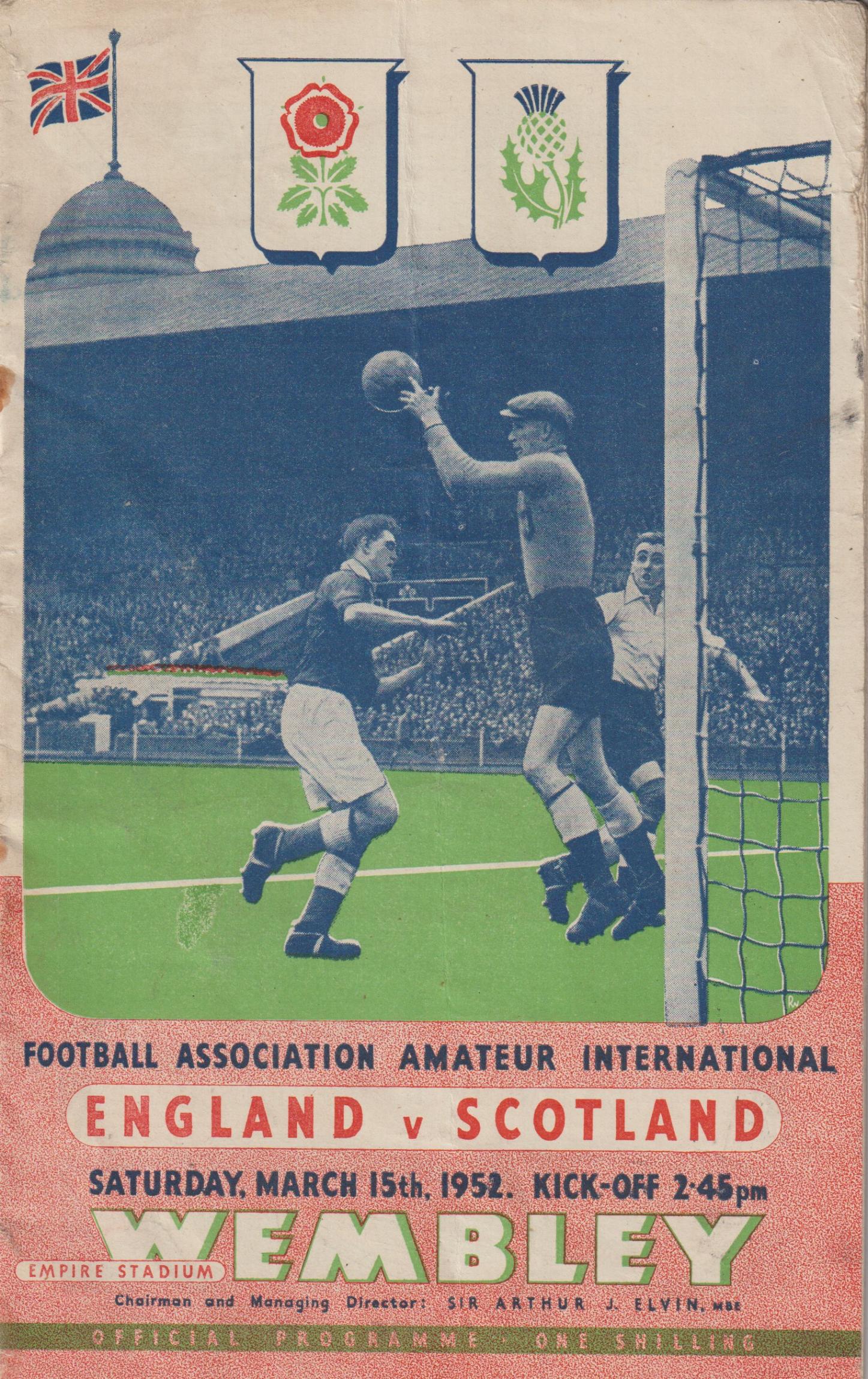1952 - ENGLAND v SCOTLAND (AMATEUR)